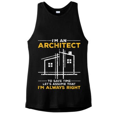 Im An Architect Architecture Funny Architect Ladies PosiCharge Tri-Blend Wicking Tank
