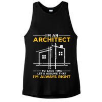 Im An Architect Architecture Funny Architect Ladies PosiCharge Tri-Blend Wicking Tank