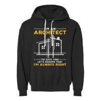 Im An Architect Architecture Funny Architect Garment-Dyed Fleece Hoodie