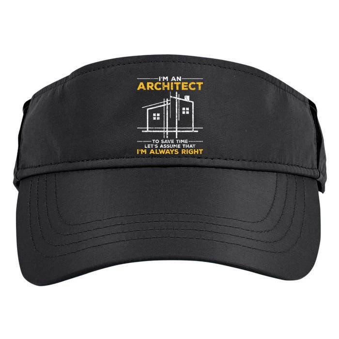 Im An Architect Architecture Funny Architect Adult Drive Performance Visor
