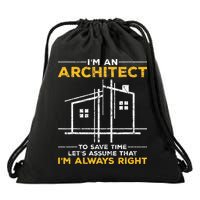 Im An Architect Architecture Funny Architect Drawstring Bag