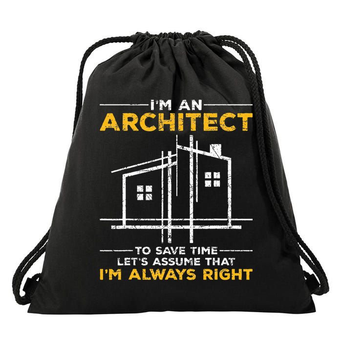 Im An Architect Architecture Funny Architect Drawstring Bag