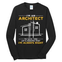 Im An Architect Architecture Funny Architect Tall Long Sleeve T-Shirt