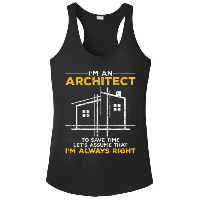 Im An Architect Architecture Funny Architect Ladies PosiCharge Competitor Racerback Tank