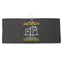 Im An Architect Architecture Funny Architect Large Microfiber Waffle Golf Towel