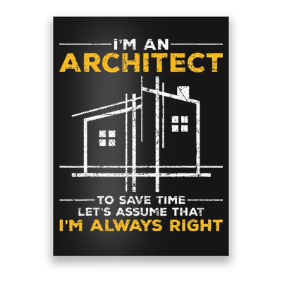 Im An Architect Architecture Funny Architect Poster