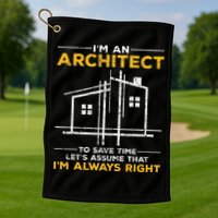 Im An Architect Architecture Funny Architect Golf Towel