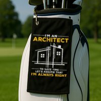 Im An Architect Architecture Funny Architect Golf Towel