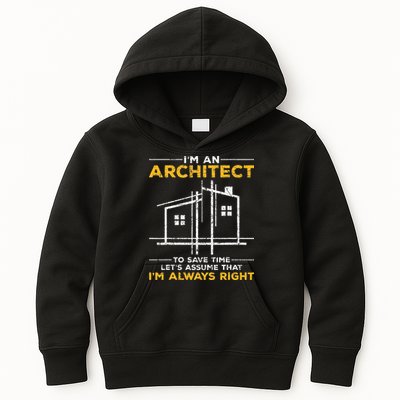 Im An Architect Architecture Funny Architect Kids Hoodie