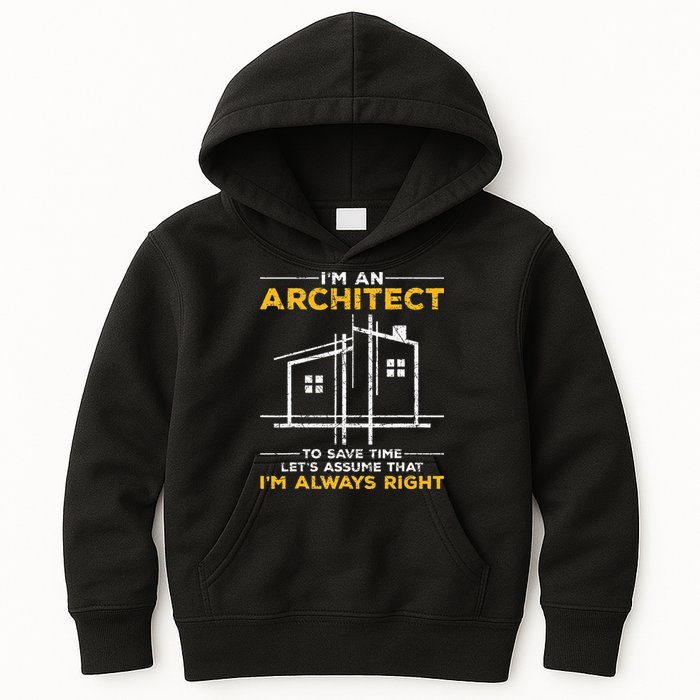 Im An Architect Architecture Funny Architect Kids Hoodie