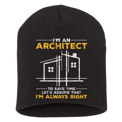 Im An Architect Architecture Funny Architect Short Acrylic Beanie