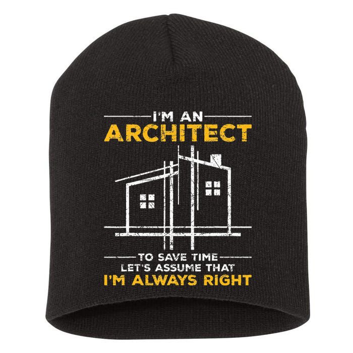 Im An Architect Architecture Funny Architect Short Acrylic Beanie