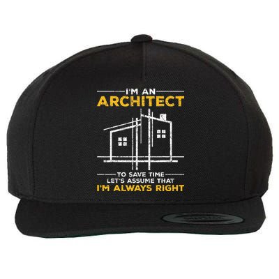 Im An Architect Architecture Funny Architect Wool Snapback Cap