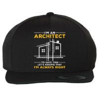 Im An Architect Architecture Funny Architect Wool Snapback Cap