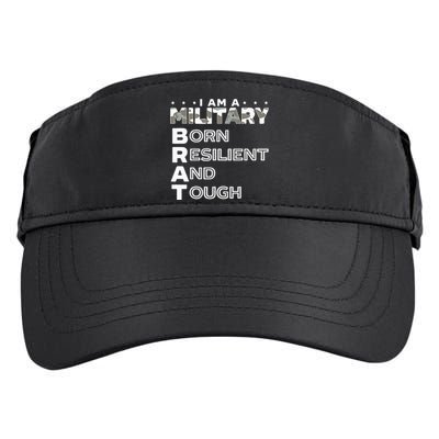 I Am A Military Brat Veteran Soldier Military Child Month Adult Drive Performance Visor