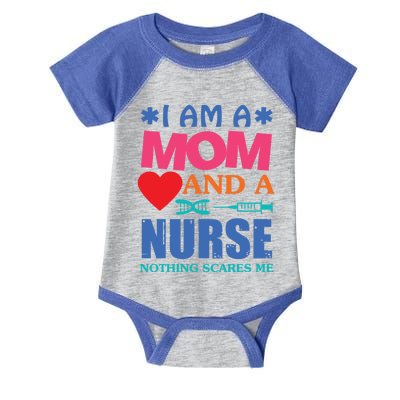 I Am A Mom And A Nurse Cute Nurses Mom Mother Great Gift Infant Baby Jersey Bodysuit