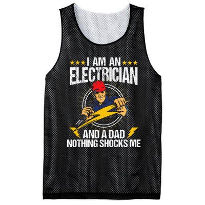 I Am An Electrician Lineman Lineworker Dad Electrical Work Mesh Reversible Basketball Jersey Tank