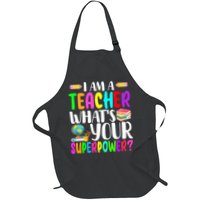 I Am A Teacher Whats Your Superpower Colorful Apron