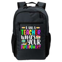 I Am A Teacher Whats Your Superpower Colorful Backpack