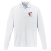 I Am A Proud Puerto Rican Not Garbage Puerto Rico Se Respeta Performance Long Sleeve Polo