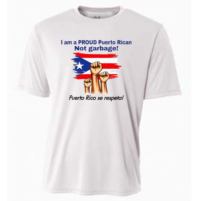 I Am A Proud Puerto Rican Not Garbage Puerto Rico Se Respeta Cooling Performance Crew T-Shirt