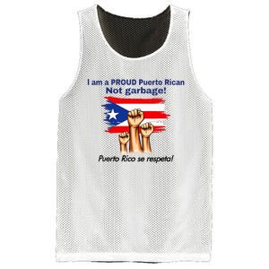 I Am A Proud Puerto Rican Not Garbage Puerto Rico Se Respeta Mesh Reversible Basketball Jersey Tank