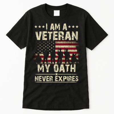 I Am A Veteran My Oath Never Expires Tall T-Shirt