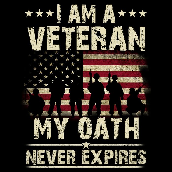 I Am A Veteran My Oath Never Expires Impact Tech Backpack