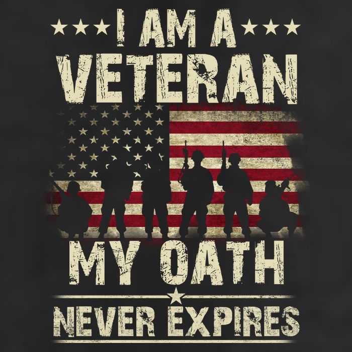 I Am A Veteran My Oath Never Expires Golf Towel