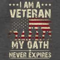 I Am A Veteran My Oath Never Expires Vector Backpack