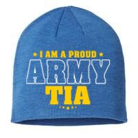 I Am A Proud Army Tia Patriotic Pride Military Aunt Funny Gift Sustainable Beanie