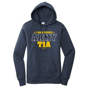 I Am A Proud Army Tia Patriotic Pride Military Aunt Funny Gift Women's Pullover Hoodie