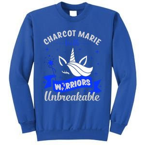 I Am A Psoriasis Warrior Unbreakable Cmt Awareness Unicorn Gift Sweatshirt