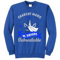 I Am A Psoriasis Warrior Unbreakable Cmt Awareness Unicorn Gift Sweatshirt