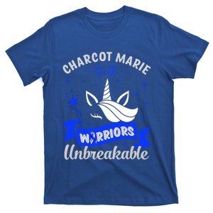 I Am A Psoriasis Warrior Unbreakable Cmt Awareness Unicorn Gift T-Shirt