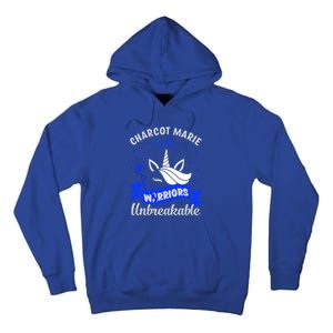 I Am A Psoriasis Warrior Unbreakable Cmt Awareness Unicorn Gift Tall Hoodie