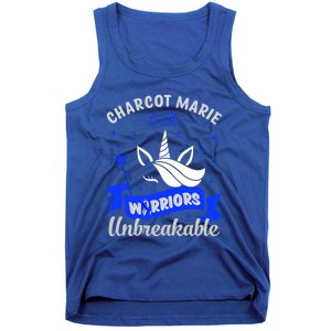 I Am A Psoriasis Warrior Unbreakable Cmt Awareness Unicorn Gift Tank Top