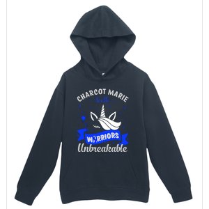 I Am A Psoriasis Warrior Unbreakable Cmt Awareness Unicorn Gift Urban Pullover Hoodie