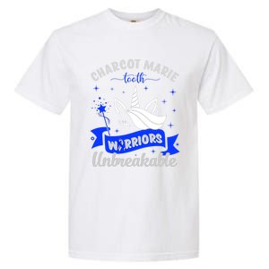 I Am A Psoriasis Warrior Unbreakable Cmt Awareness Unicorn Gift Garment-Dyed Heavyweight T-Shirt