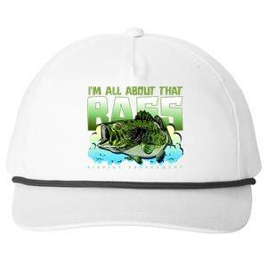 I Am All About That Bass Fishing Snapback Five-Panel Rope Hat