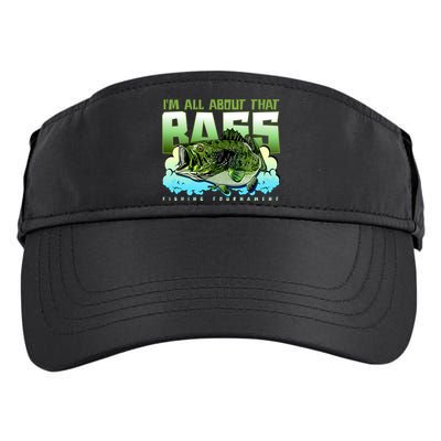 I Am All About That Bass Fishing Adult Drive Performance Visor