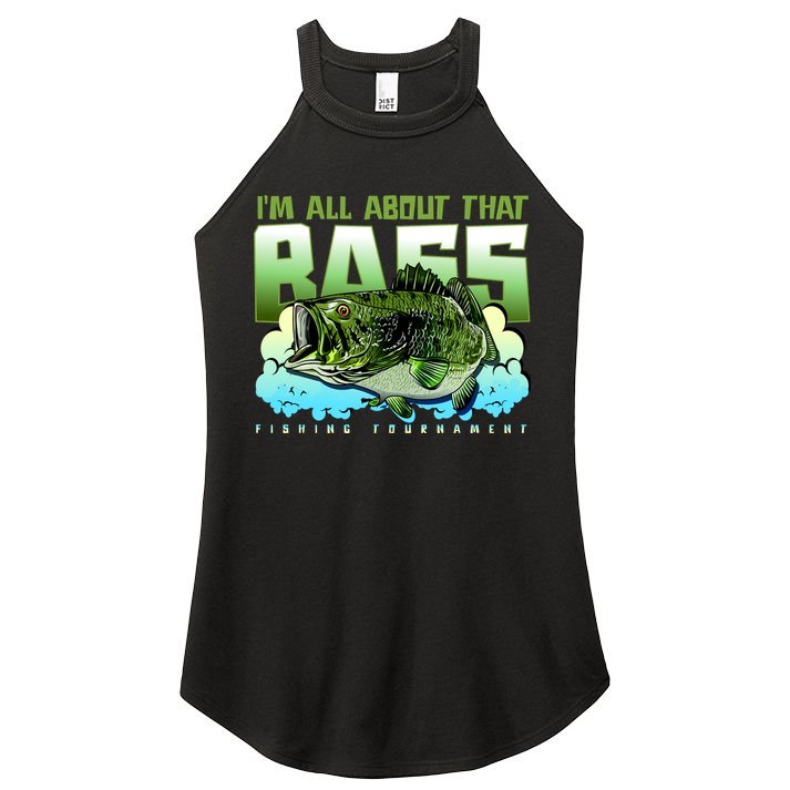 I Am All About That Bass Fishing Women's Perfect Tri Rocker Tank