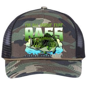 I Am All About That Bass Fishing Retro Rope Trucker Hat Cap