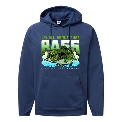 I Am All About That Bass Fishing Performance Fleece Hoodie