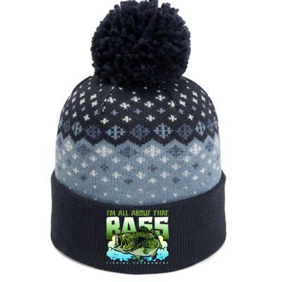 I Am All About That Bass Fishing The Baniff Cuffed Pom Beanie