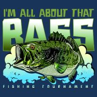 I Am All About That Bass Fishing 16 in Basic Backpack