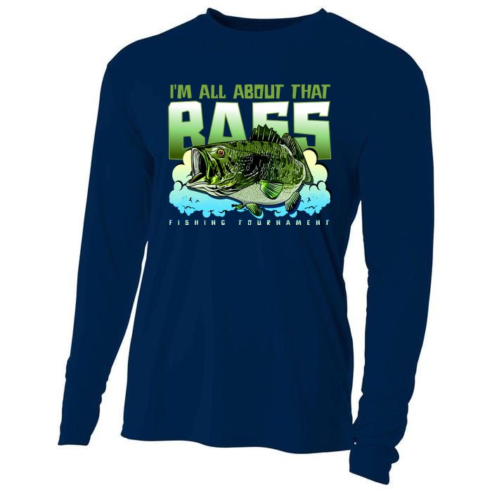 I Am All About That Bass Fishing Cooling Performance Long Sleeve Crew