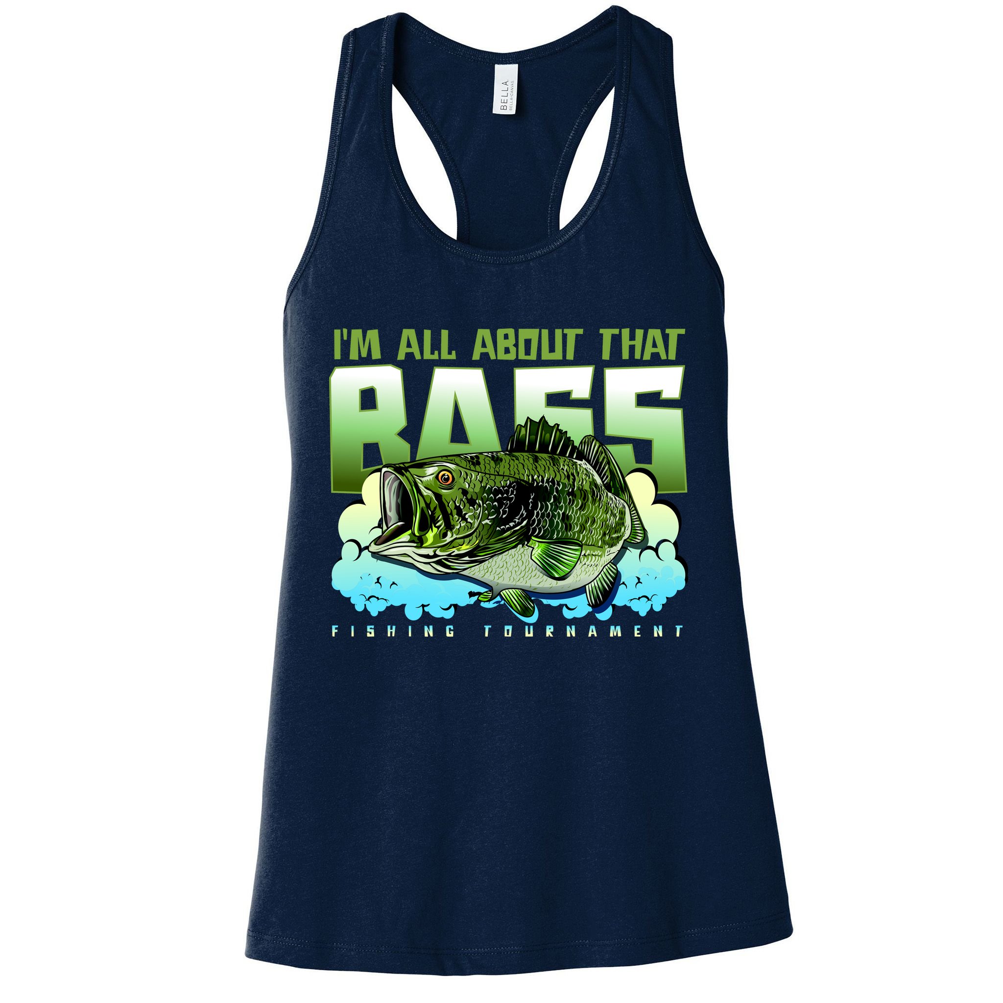 I Am All About That Bass Fishing Womens Tank Top