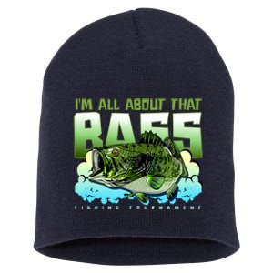 I Am All About That Bass Fishing Short Acrylic Beanie