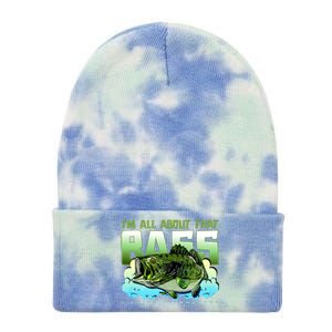 I Am All About That Bass Fishing Tie Dye 12in Knit Beanie